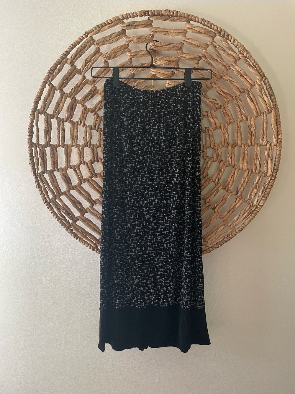 Carole Little Black Patterned Skirt
